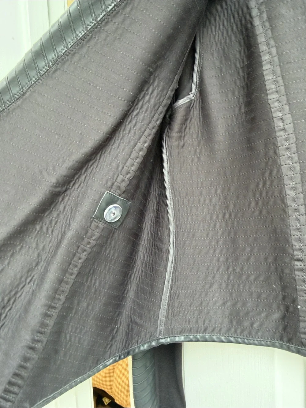 Patrizia Luca Faux Leather Jacket